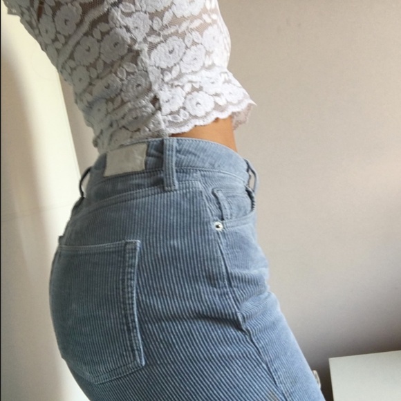 BDG Mom Teal Corduroy Jeans - Picture 2 of 3